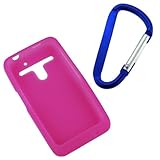 GTMax Hot Pink Soft Rubber Silicone Skin Protector Cover Case With FREE Blu ....