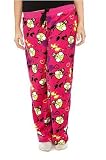 Invader Zim Gir Heart Pink Splat Fleece Pajama Lounge Pants Size: Large Soft & Warm