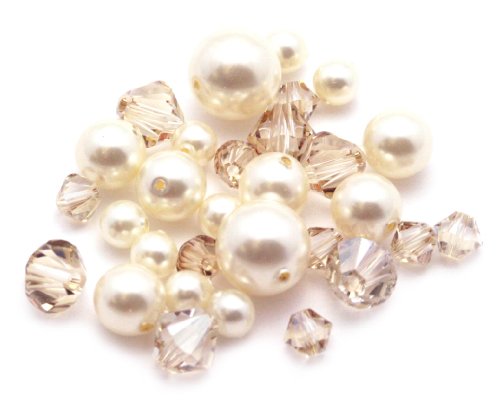 Jolee's Jewels Pearl Crystal Combo, Cream