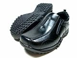 Kids Boys Black Slip On Dress Casual Shoes Styled In Italy Conal By D Aldo