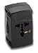 Lewis N. Clark Universal 4 in 1 Adapter Plug, Black
