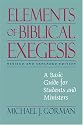 Elements of Biblical Exegesis: A Basic Guide for Students and Ministers