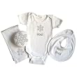 Itty Bittees Holiday Layette Collection 0-3 Months - Silver Snowflake