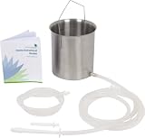 PurEnema Stainless Steel Enema Kit with 60 Page Enema Instructional Booklet | Silicone Tubing | Seeking Health  from Seeking Health