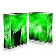 Green Quantum Waves Design Protector Skin Decal Sticker for Xbox 360 S Game Console Full Body