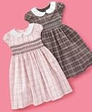 Charter Club Little Girl Smocked Plaid Dress