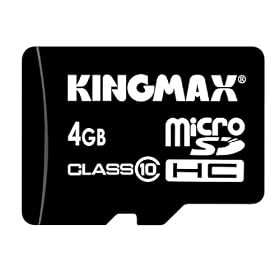 KINGMAX 4 GB Ultra High Speed microSDHC microsd SDHC classe 10 Flash Memory Card 4 GB KM04GMCSDHC101A avec libre SD et MINISD carte et lecteur USB de N111