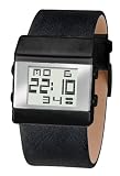 Black Dice Men's Watch BD 022 06 Heist Solid Ip Black Stainless Steel Case And Genuine Black Leather Strap