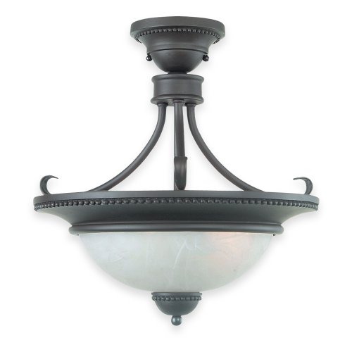 Royce Lighting RSF400/2 23 Westlake Semi Flush Mount Oil Rubbed Bronze with White Alabaster Globe 41%2BsjFOkleL Royce Lighting RSF400/2 23 Westlake Semi Flush Mount Oil Rubbed Bronze with White Alabaster Globe