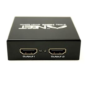 Neet� - 2 Way HDMI SPLITTER BOX 1x2 Port (1 input 2 output) - Active Amplifier -1080p Full HD - Display HD on 2 TVs - ** 3D ENABLED ** - Free Shipping