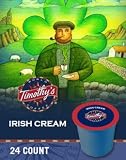 Timothy's World Coffee * IRISH CREAM * 24 K-Cups for Keurig Brewers