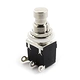 uxcell ギター　フットスイッチ　メタルエレクトリック　12mmスレッド3ピンSPDTラッチ　プラスチック