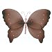 7" Brown Pink Crystal Butterfly nylon hanging ceiling wall baby nursery room wedding decor decoration