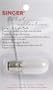 Singer Long Life Light Bulb 15 Watt-120 Volt-Push-In Base