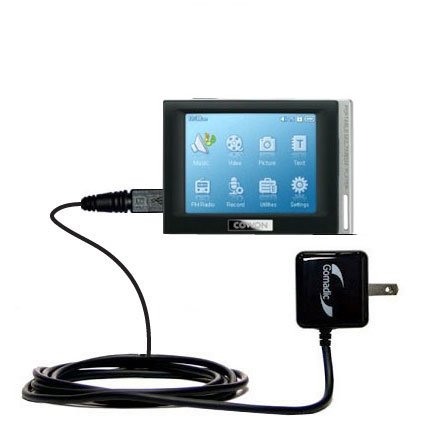Rapid Wall Home AC Charger for the Cowon iAudio D2 - uses Gomadic TipExchange Technology