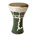 Doumbek, Ceramic, 5"x8", Dark Green