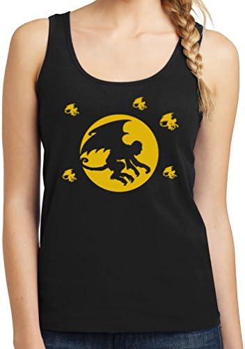 TshirtsXL Womens Flying Monkeys Graphic Tank Top, Large, Black