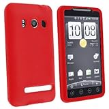 TsirTech Durable Soft Rubber Silicone Skin Cover Case - Red for Sprint HTC  ....