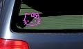 HELLO KITTY - Cat Feline - Car, Truck, Notebook, Vinyl Decal Sticker #1093 | Vinyl Color: Pink