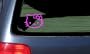 HELLO KITTY - Cat Feline - Car, Truck, Notebook, Vinyl Decal Sticker #1093 | Vinyl Color: Pink