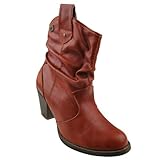 Dockers Damen Stiefelette Orange, Schuhgröße:EUR 42