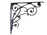 Shelf Brackets Black Aluminum 7 5/8