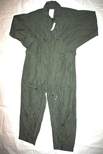 Genuine Us Air Force Green Nomex Fire Resistant Flight Suit Cwu-27/p - Size 44R