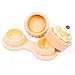 Hot Lovely 3D Cartoon Cake Cream Contact Lens Box Holder Container Case Holder