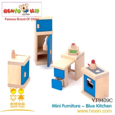 Wooden Dollhouse Kitchen Furniture & Appliances