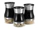 Polder KTH-1246-95 Pourable Canisters, Set of 3, Black