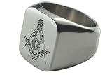 Stainless Steel Free Mason Ring