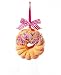 Coffee Break Glazed & Sprinkled Crueller Doughnut Christmas Ornament 2.75"
