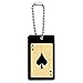 Playing Cards Ace of Spades - Poker Wood Wooden Rectangle Key Chain