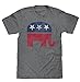 Republican Elephant T-Shirt | Gray | Poly Cotton Blend | Classic Look