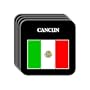 Mexico - "CANCUN" Set of 4 Mini-Mousepad Coasters