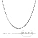 925 Sterling Silver Italian 1.2MM Diamond Cut Rope Chain Sturdy Necklace With FREE Gift w Orde
