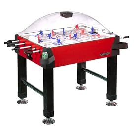 Click here to buy Carrom 425.00 Signature Stick Hockey Table with Legs (Red).