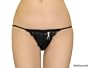 Hustler Cute Little Black Thong - Small