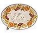Large Thanksgiving/Autumn Platter With Harvest Fruit/Vegetable Design For Holiday Dining
