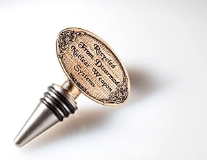 Make Wine Not War wine bottle stopper