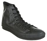 Converse All Star Leather Hi Black Mono - 5 Uk