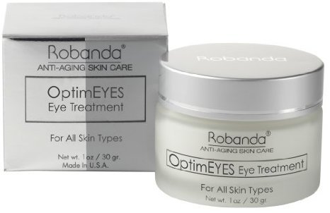 Robanda OptimEyes Eye Treatment for All Skin Types. Full Size Jar 15 grams / .5 Ounces