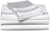 Review Amazon PIZ-GARDEN-SS-QN / Pinzon French Garden 340-Thread-Count Egyptian Cotton Sateen Queen Sheet Set