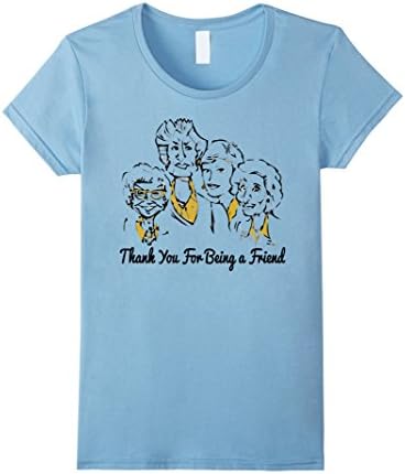 Women's Thank You For Being A Friend Tshirt- BFF T shirt XL Baby Blue