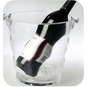 ACRYLIC ICE BUCKET WINE CHILLER by overstockedkitchen