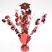 Red Graduation Caps Centerpiece