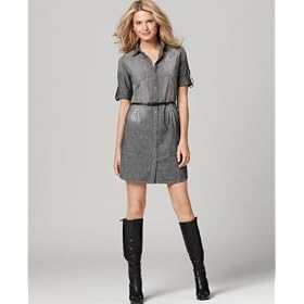 Buy Calvin Klein Jeans Dress, Chambray Belted Shirtdress