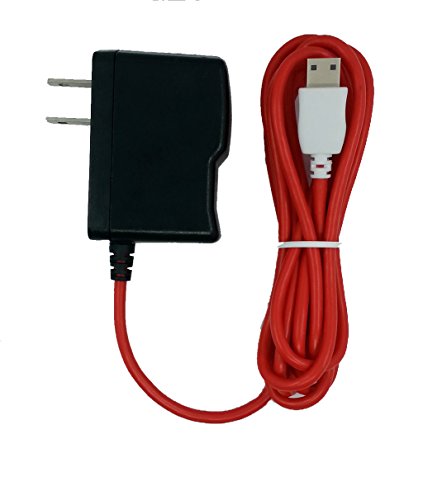 OEM AC to DC Charger for NABi Jr and NABi XD Tablets with 6 Feet (2 Meter) Long Red Cord (NABI-USB-RD)