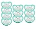 JollyPop 0-3 Months Pacifier 10 Pack Unscented - Teal