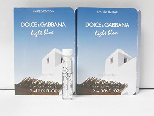 Light Blue Living Stromboli Sample-Vials, Men's 0.06 oz EDT **Lot Of 3**